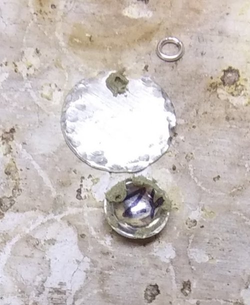 Judy Larson's Tiny Silver Charms part 1 - , Contemporary Wire Jewelry, How To Punch Holes, Hole Punching, Punch A Hole, Texturing, Butane Torch, Soldering, Solder, tiny charms